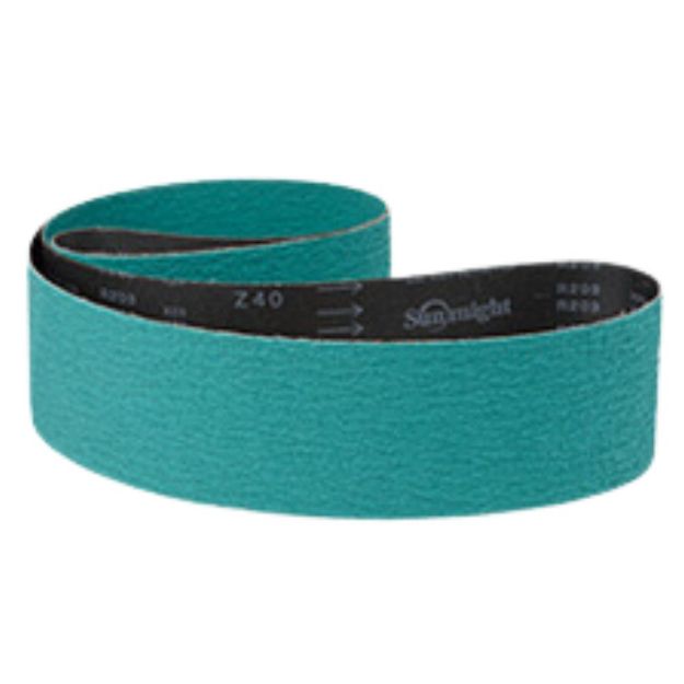 4 X 21" HOG BRAND ZIRCONIA PLUS SANDING BELTS, 3 PACK - premium abrasives for steel and wood finishing