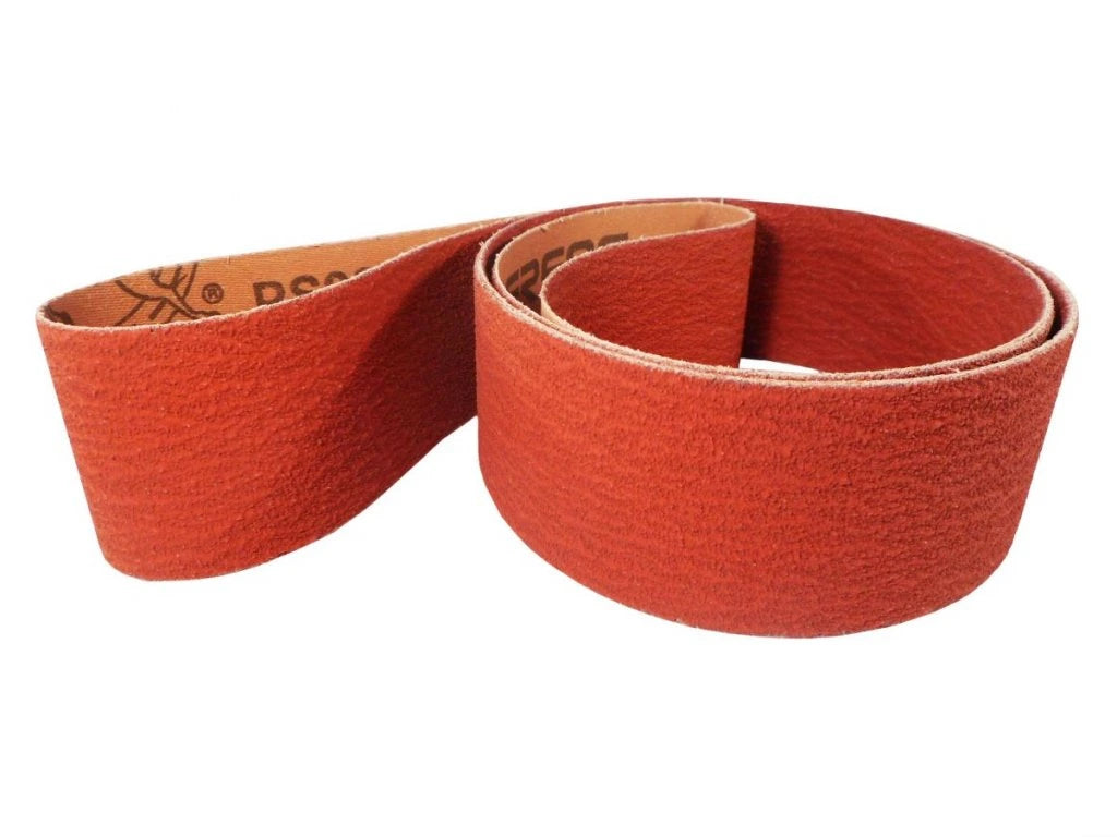 3 X 79"  HOG BRAND CERAMIC SANDING BELTS, 4 PACK - industrial abrasives for knife making.
