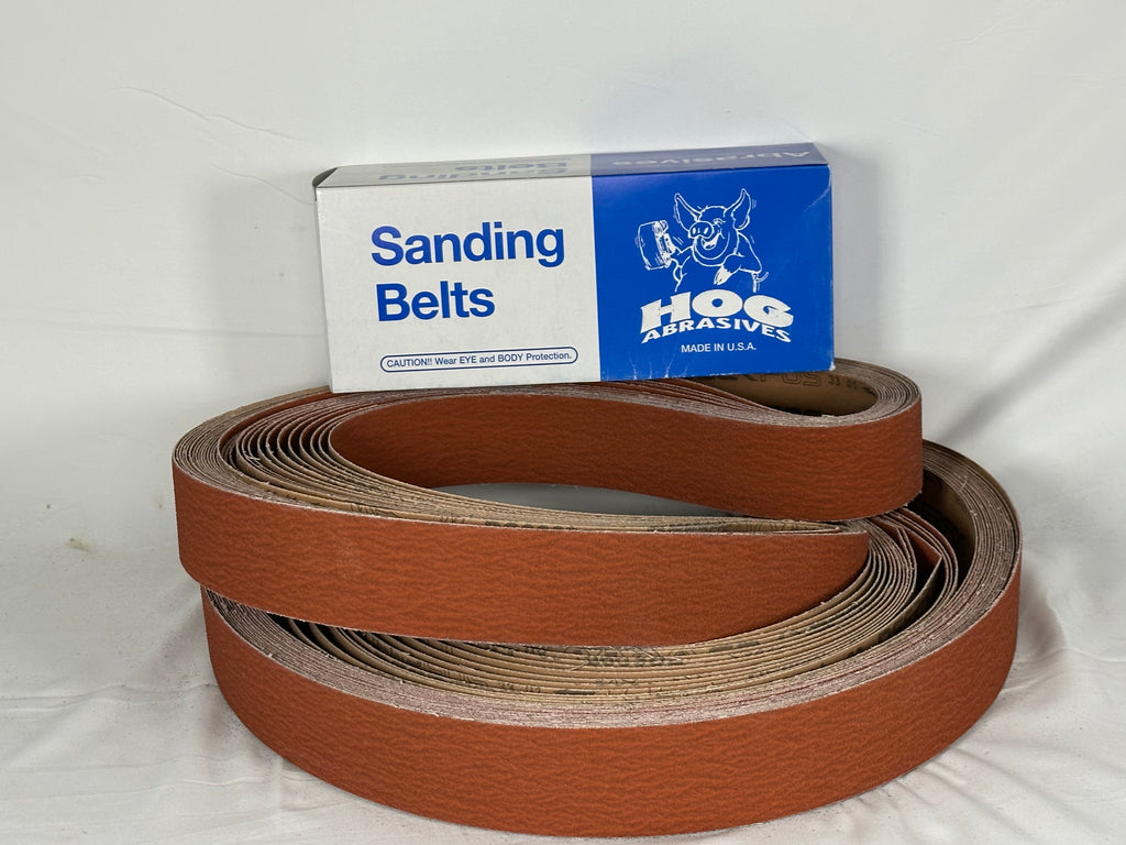 2″ x 72″ Hog Brand Orange Ceramic Belts for abrasives
