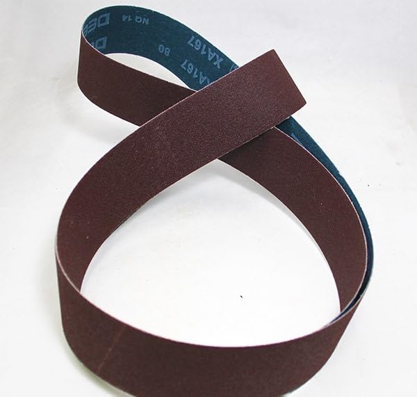 2 X 132" HOG BRAND ALUMINUM OXIDE SANDING BELTS, 6 PACK
