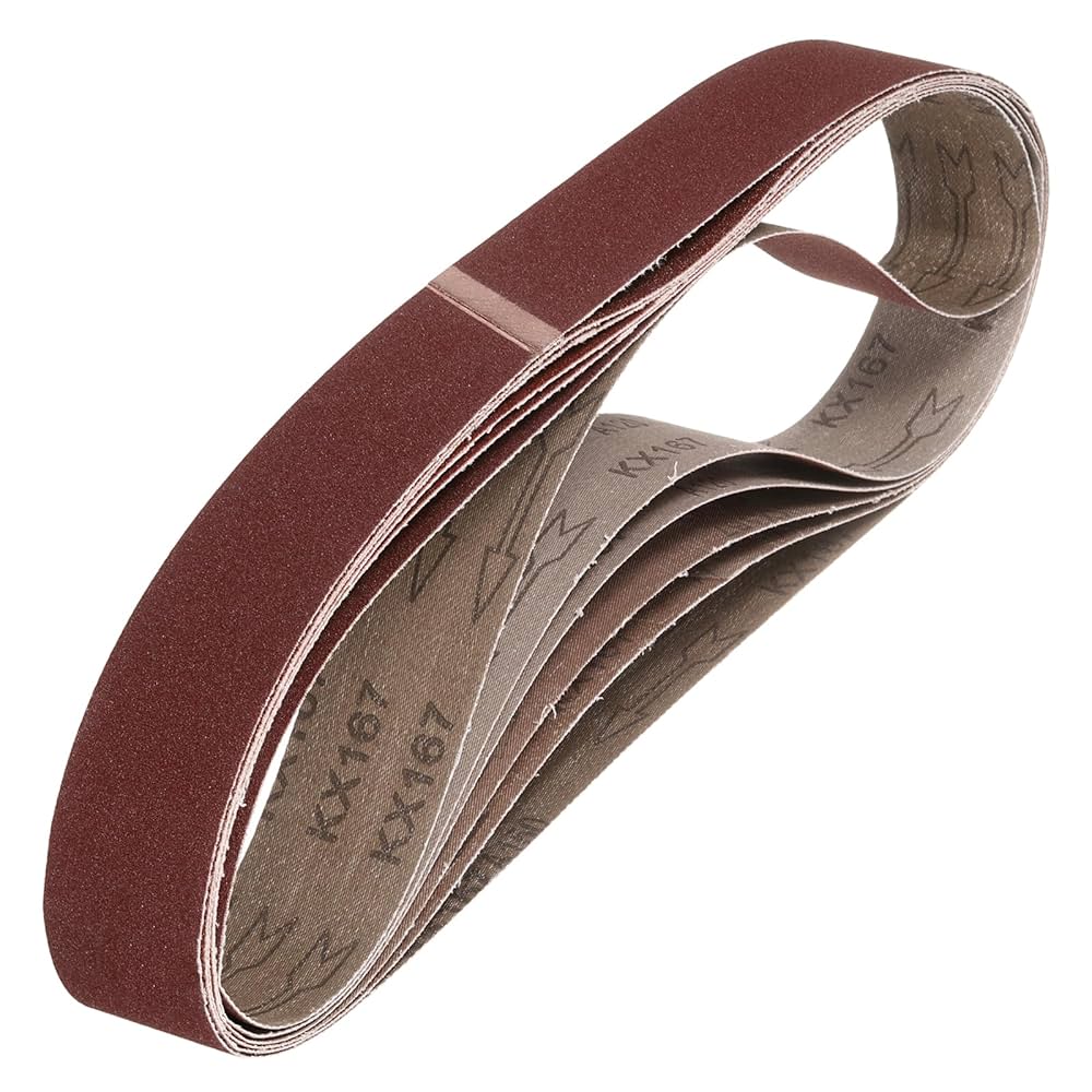 2 X 36" HOG BRAND ALUMINUM OXIDE SANDING BELTS, 6 PACK