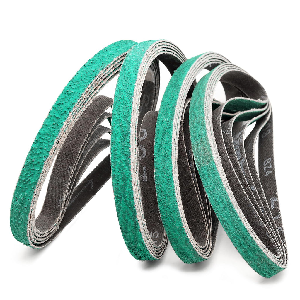 1/2 X 24" Hog Brand ZIRCONIA PLUS SANDING BELTS, 10 PACK