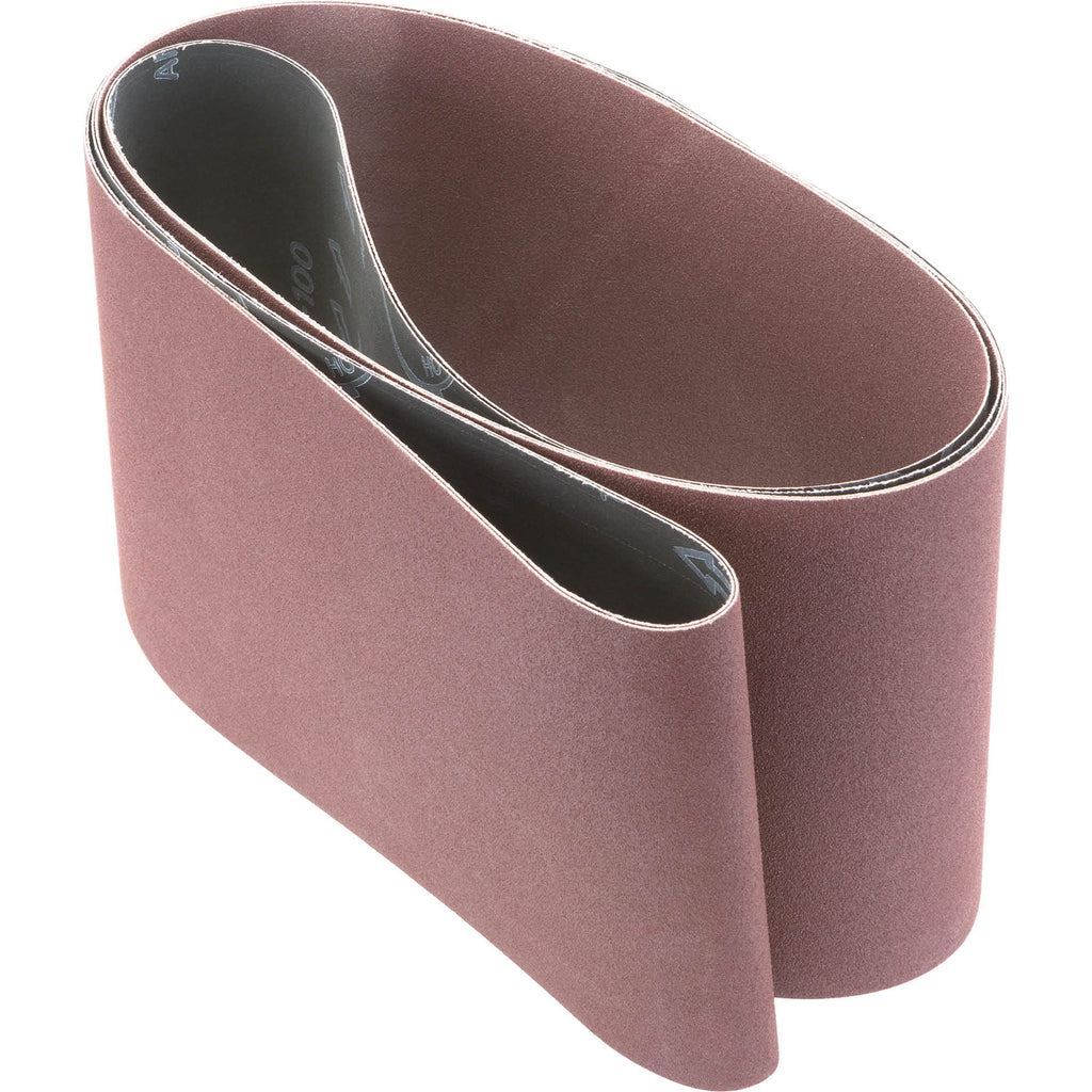 6 X 60" HOG BRAND ALUMINUM OXIDE SANDING BELTS, 2 PACK