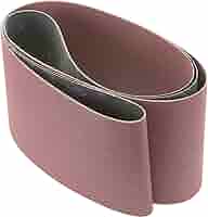 6 X 80" HOG BRAND ALUMINUM OXIDE SANDING BELTS, 2 PACK
