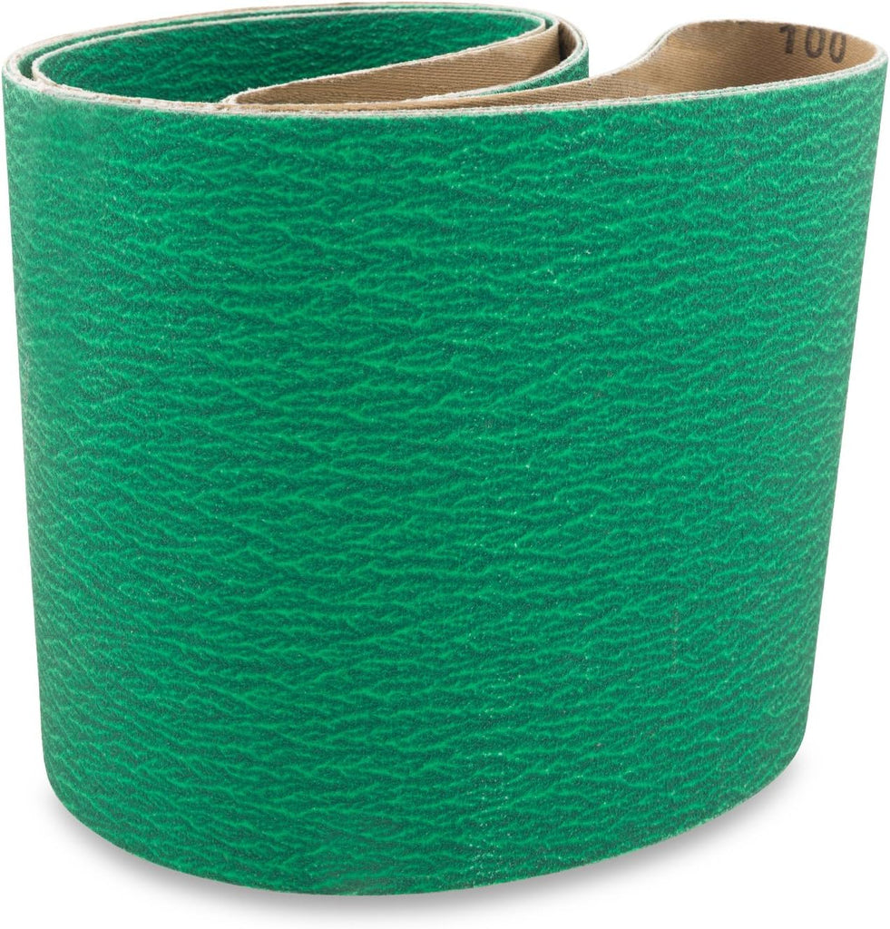 6 X 48" HOG BRAND ZIRCONIA PLUS SANDING BELTS, 2 PACK in green color.