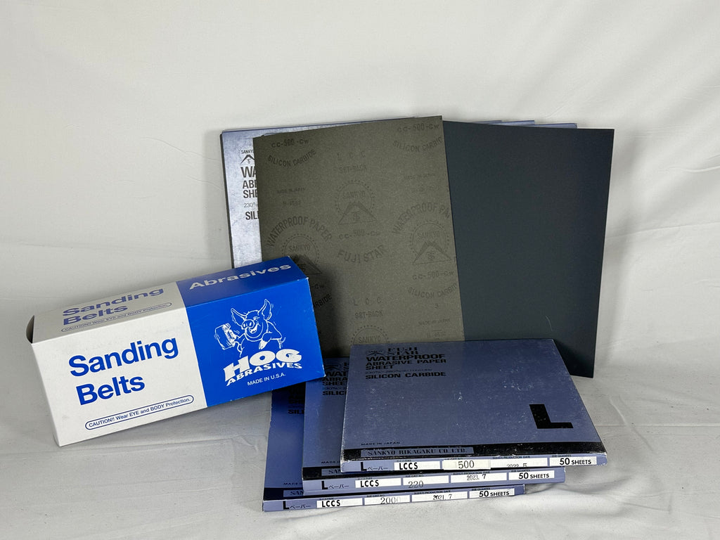 9″ x 11″ Premium Fuji Star Japan Wet Dry Paper (50 pack) and sanding belts