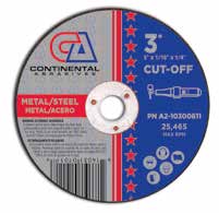 Small Diameter Cut-Off Wheels for metal cutting
