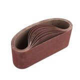 3 X 18" HOG BRAND ALUMINUM OXIDE SANDING BELTS, 8 PACK