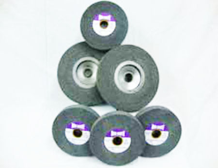 6" x 1" x 1" Hog Brite EXL DEBURR Wheels 9S Fine, industrial abrasives