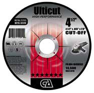 Type 27 Depressed center grinding wheels 7/8" & 5/8"-11 Flange - Ulticut 4.5" Cut-Off Wheel