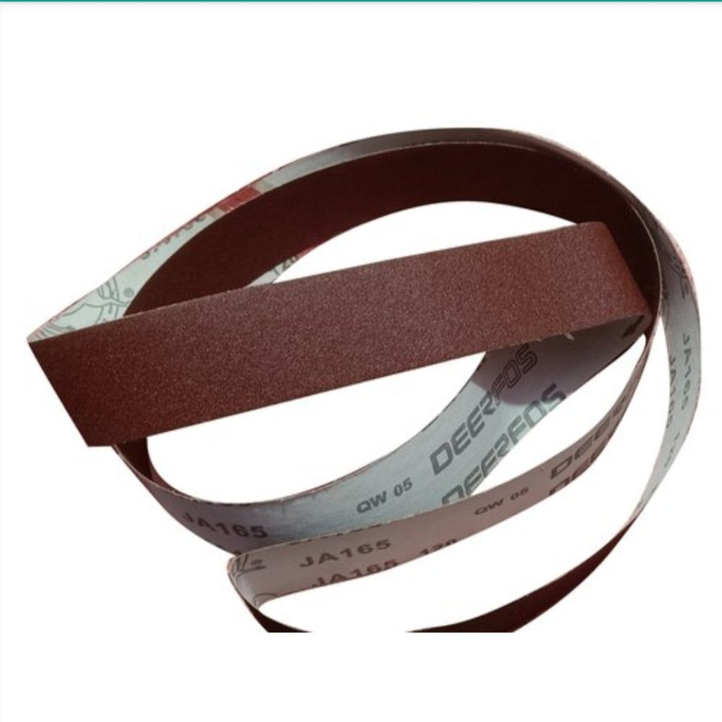 3 X 132" HOG BRAND "J" FLEX ALUMINUM OXIDE SANDING BELTS, 4 PACK