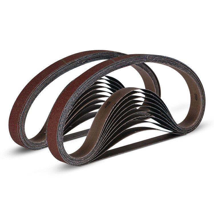 3/4 X 18" HOG BRAND ALUMINUM OXIDE SANDING BELTS, 10 PACK