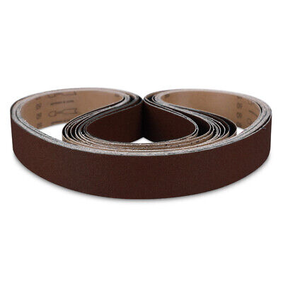 2 X 42" HOG BRAND ALUMINUM OXIDE SANDING BELTS, 6 PACK