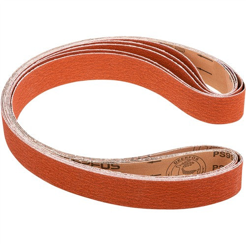 2 X 60" HOG BRAND CERAMIC SANDING BELTS, 6 PACK - premium abrasive belts for industrial use.