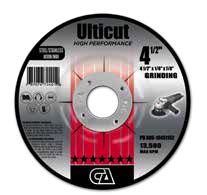 Pipeline T-27 Depressed Center Grinding Wheels, grinding metal pipe 7/8" & 5/8" - 11 Flange for industrial abrasives.